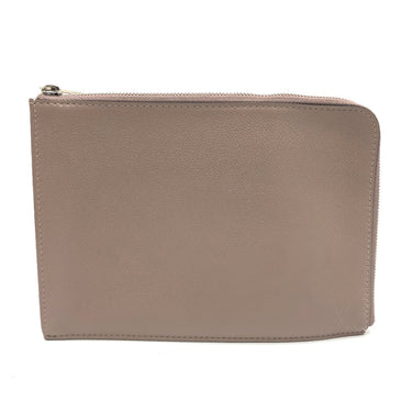 LOUIS VUITTON Clutch bag R99760 Taurillon Clemence Brown L-shaped fastener Pochette Jules PM Women Used Authentic